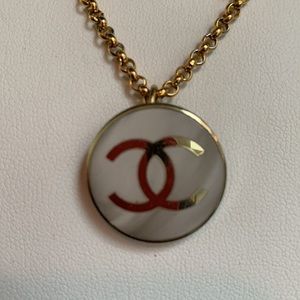 COPY - Antique Chanel Botton necklace 30 inches chain.
